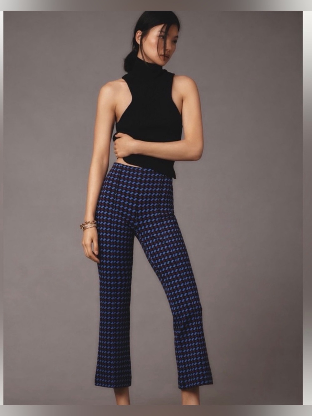 Maeve x Anthropologie The Margot Kick Flare Crop Pant Pull On Women’s XS Petite